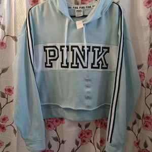 🌸 VS PINK CROP HOODIE